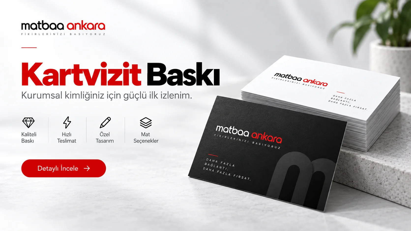 Kartvizit baskı Ankara kurumsal kartvizit tasarım ve baskı