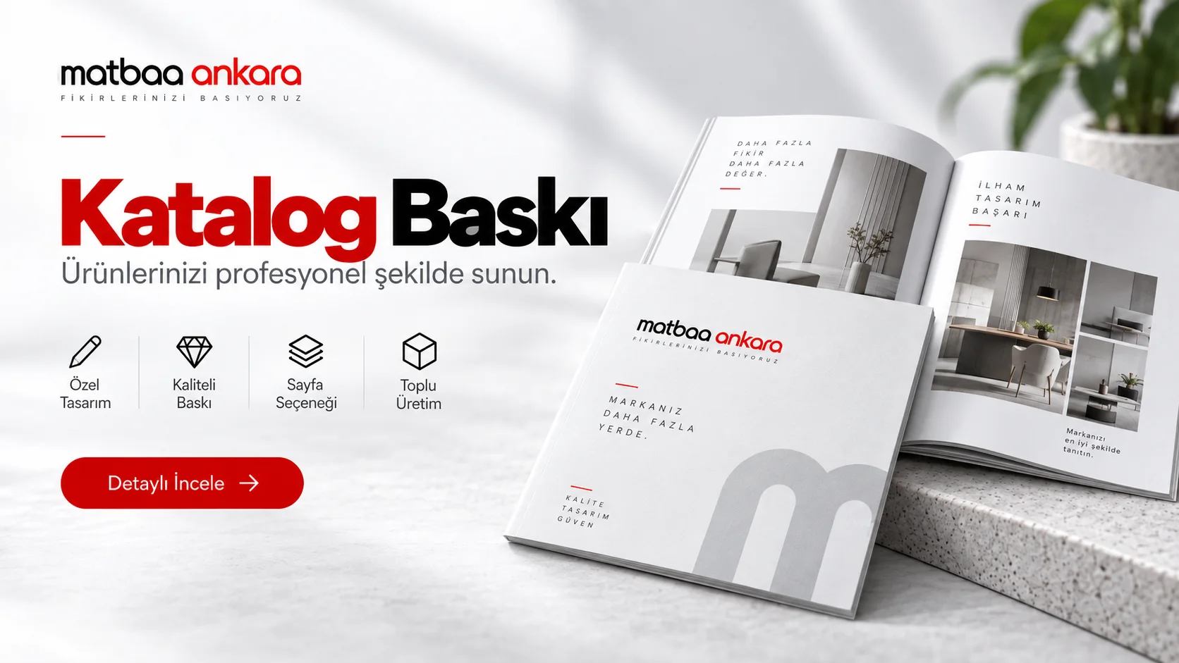 Katalog baskı Ankara ürün kataloğu ve kurumsal katalog